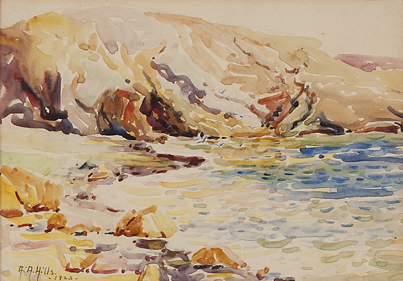 Laguna seascape watercolor on paper 1429ce