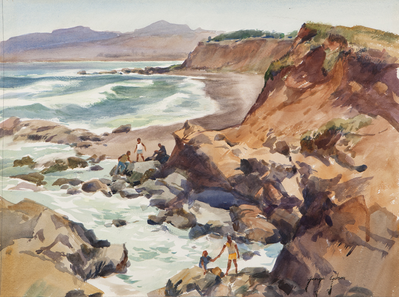  North of San Simeon watercolor 142a1f