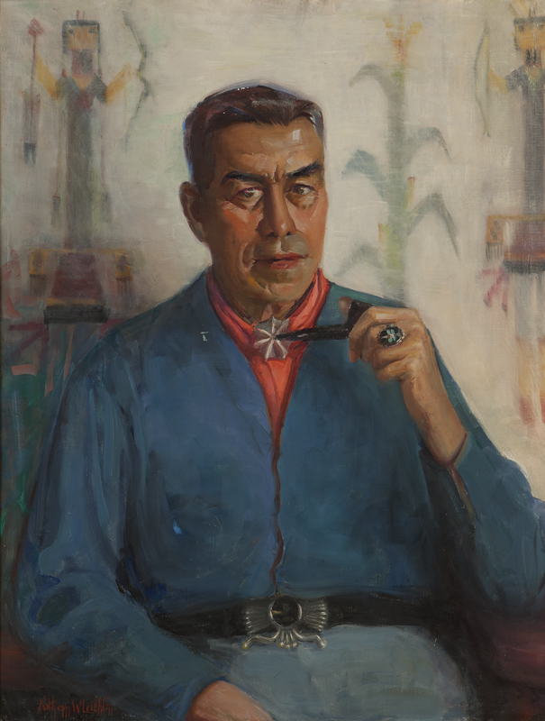 Portrait of James Swinnerton seated