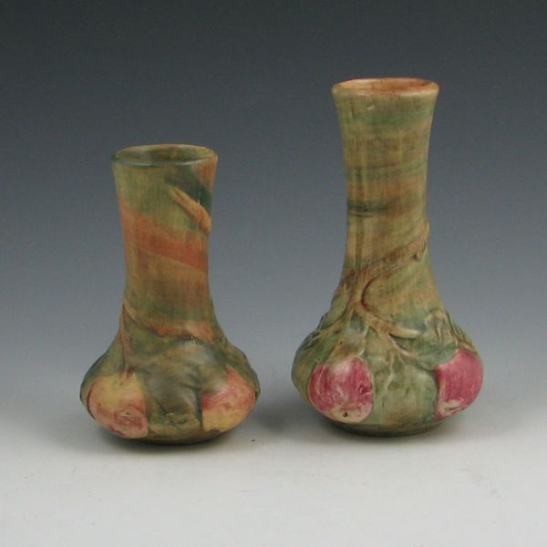 Two Weller Baldin vases. Unmarked.
