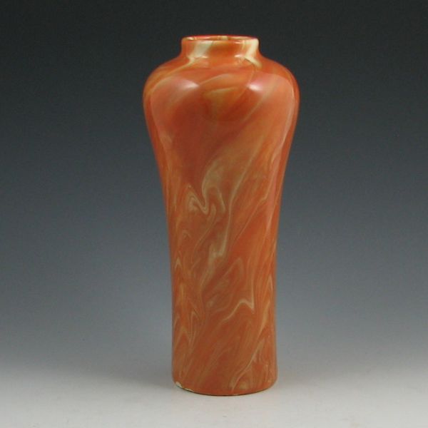 Weller Marbleized vase in orange  142cf6