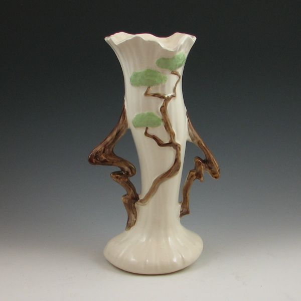 Roseville Ming Tree vase in white  142d60
