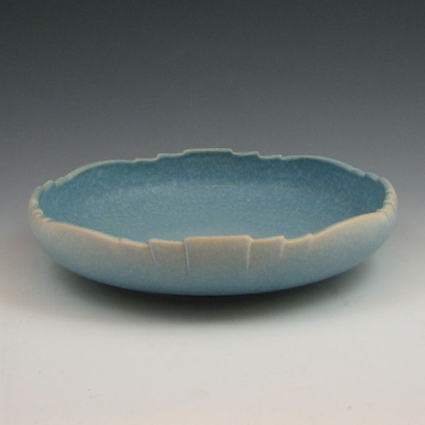 Roseville Rozane Pattern bowl in blue.