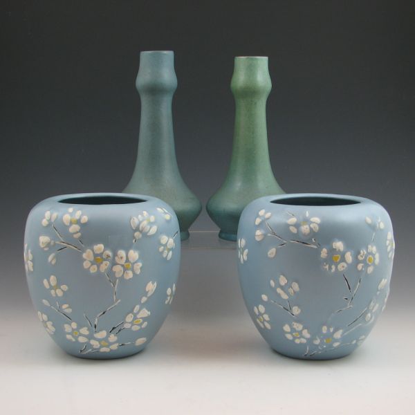 Lot of four vases including two