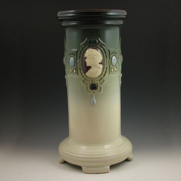 Weller Cameo Jewel pedestal. Unmarked.