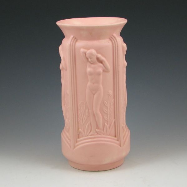 Erphila pink nude vase. Marked Erphila