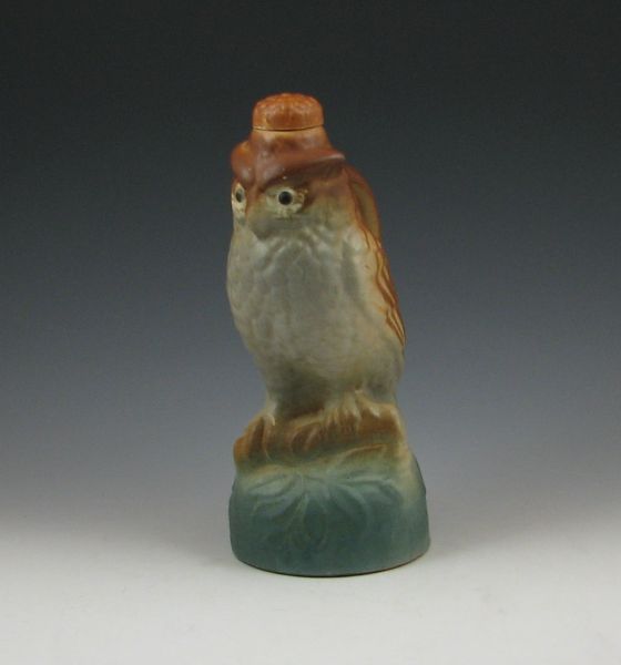 Brush McCoy owl pitcher with lid