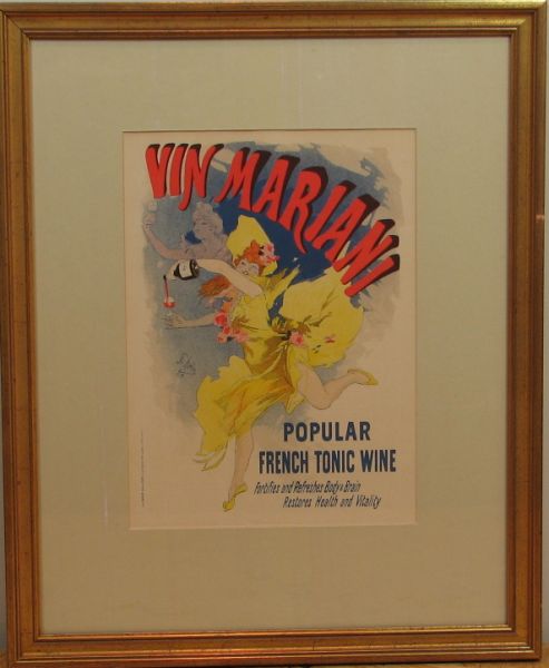 Jules Cheret Mariani Wine lithograph 142e3a