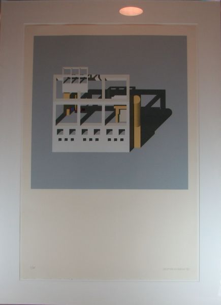 Arata Isozaki Office Silkscreen  142e4e