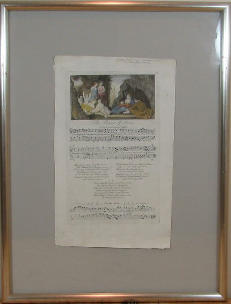 Bickham engraving on sheet music