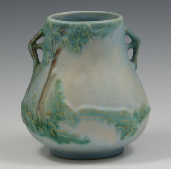 Weller Scenic Vase marked (impressed