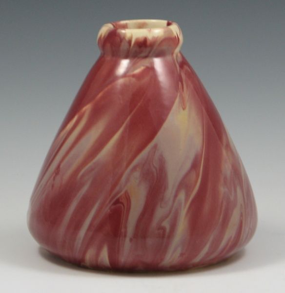 Weller Marbelized Vase marked (die