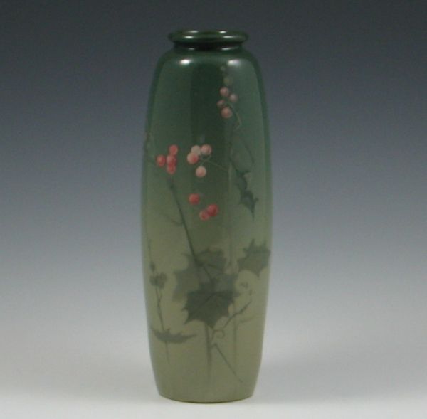 Weller Eocean Holly Vase marked 142eb3
