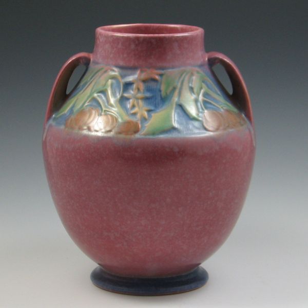 Roseville Baneda Handled Vase marked 142ef7