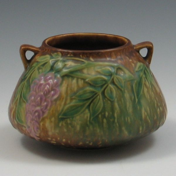 Roseville Wisteria Handled Vase 142f0f