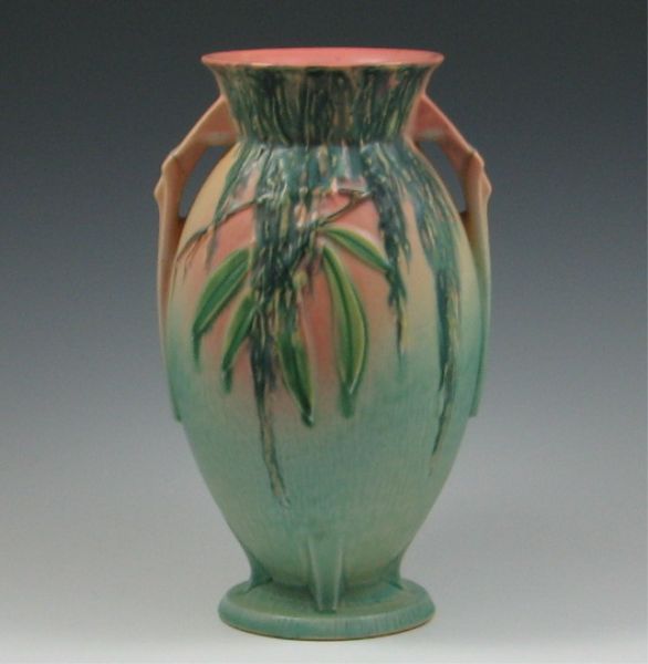 Roseville Moss Vase marked die 142f1a
