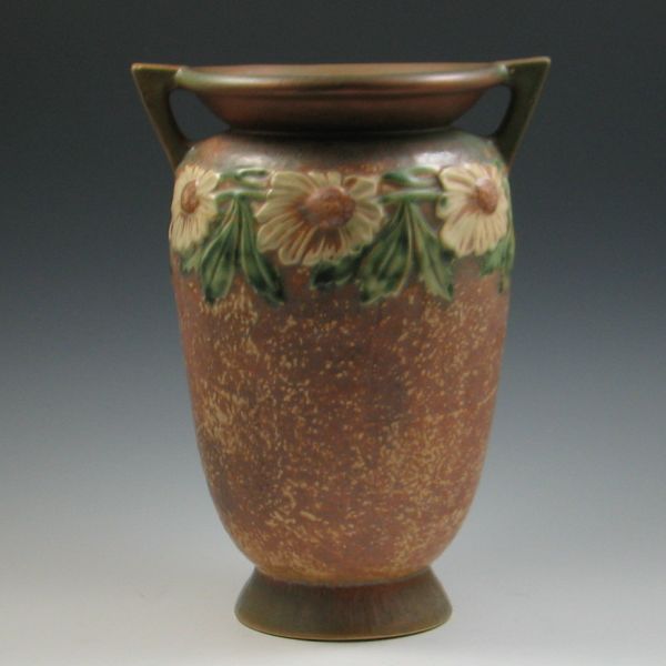 Roseville Dahlrose Handled Vase 142f1b