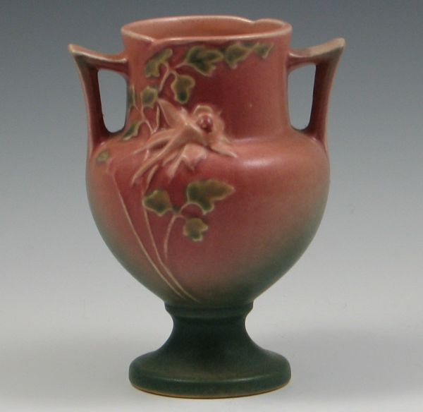 Roseville Columbine Vase marked (raised