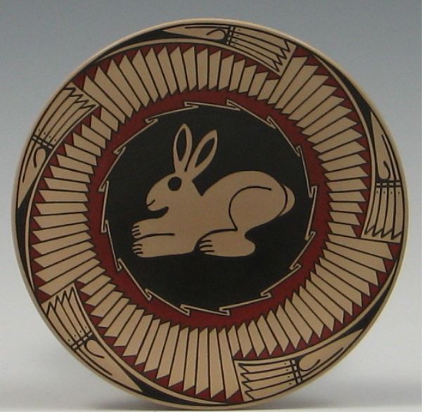 Mata Ortiz Rabbit Plate by 143010