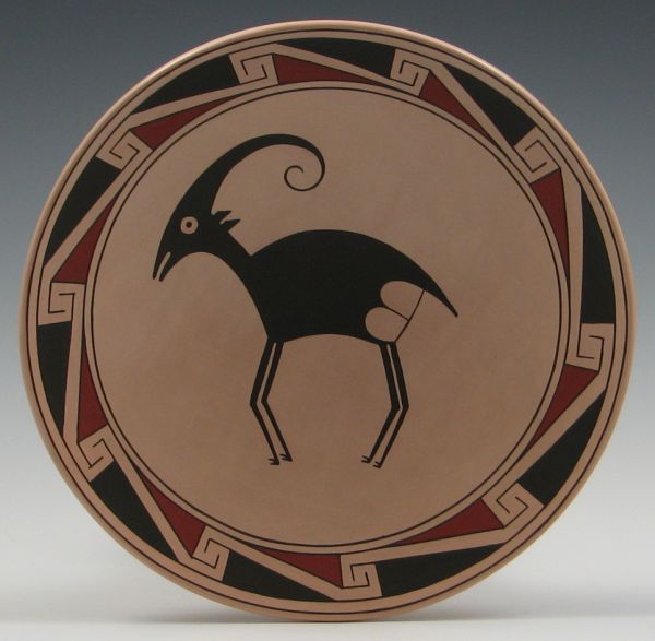 Mata Ortiz Deer Effigy Plate by 143016