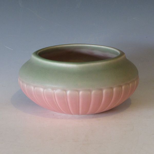 Rookwood bowl from 1928 in matte green