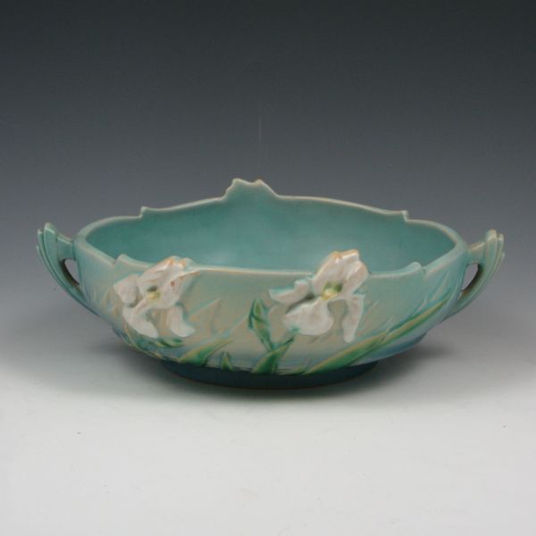 Roseville Iris handled bowl in 14333d