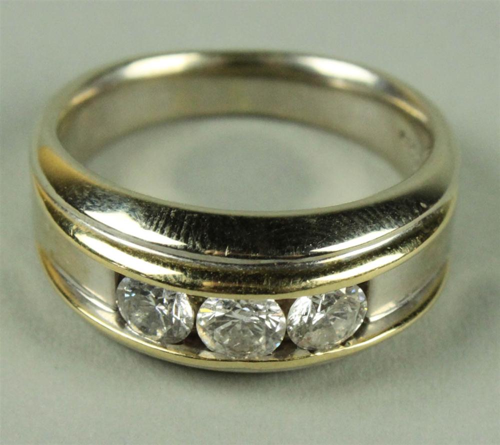 WHITE AND YELLOW GOLD DIAMOND THREE