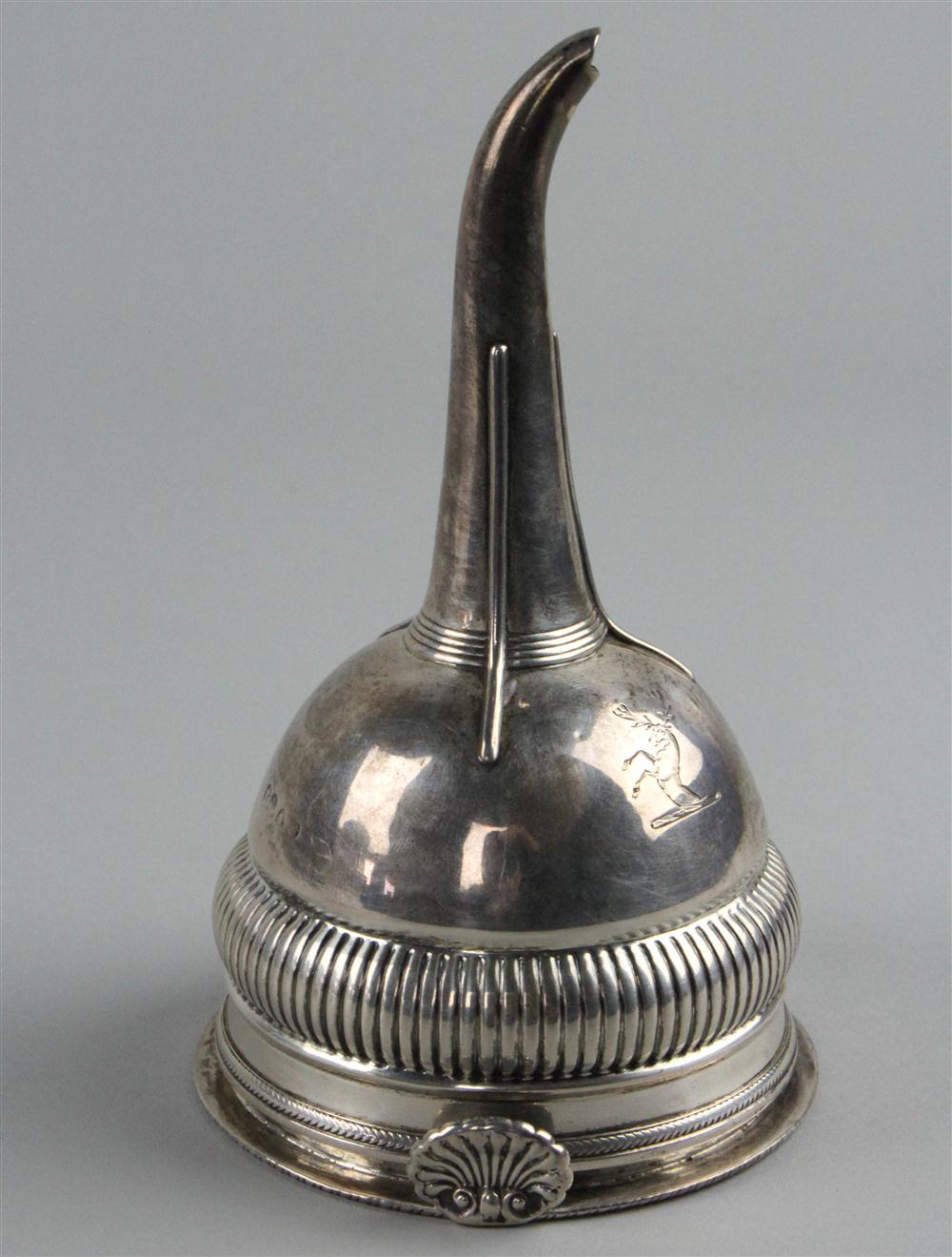 GEORGE III SILVER FUNNEL WITH LINER