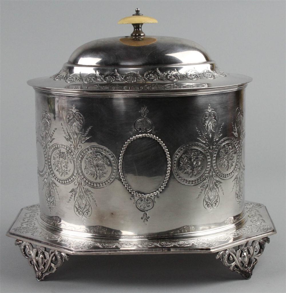 VICTORIAN SILVERPLATED BISCUIT 145b9f