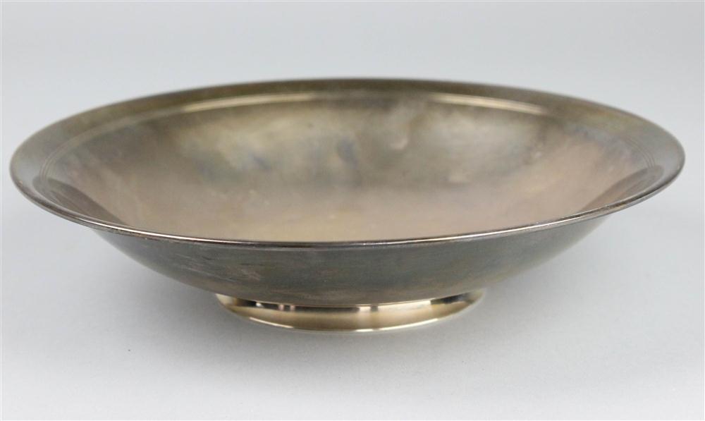 DANISH SILVER FOOTED LOW BOWL with