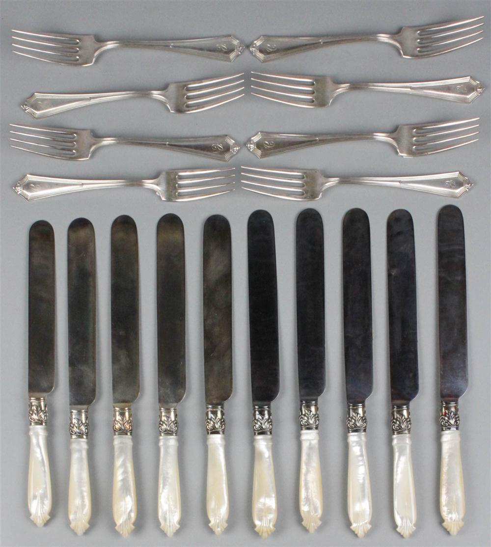 TWELVE GORHAM SILVER PLYMOUTH FORKS