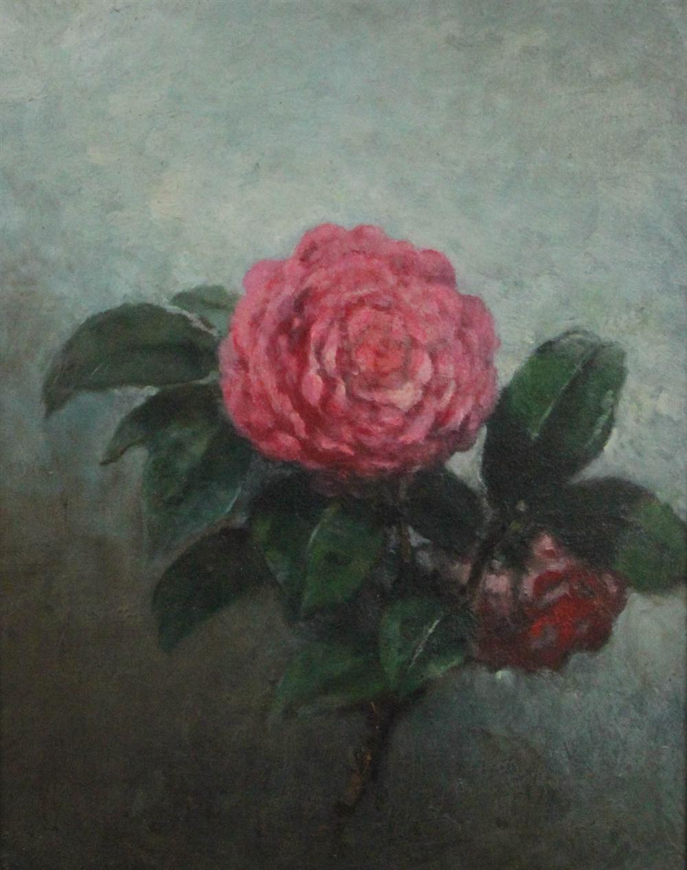 CAMELLIAS Oil on panel 10 x 8 145c57