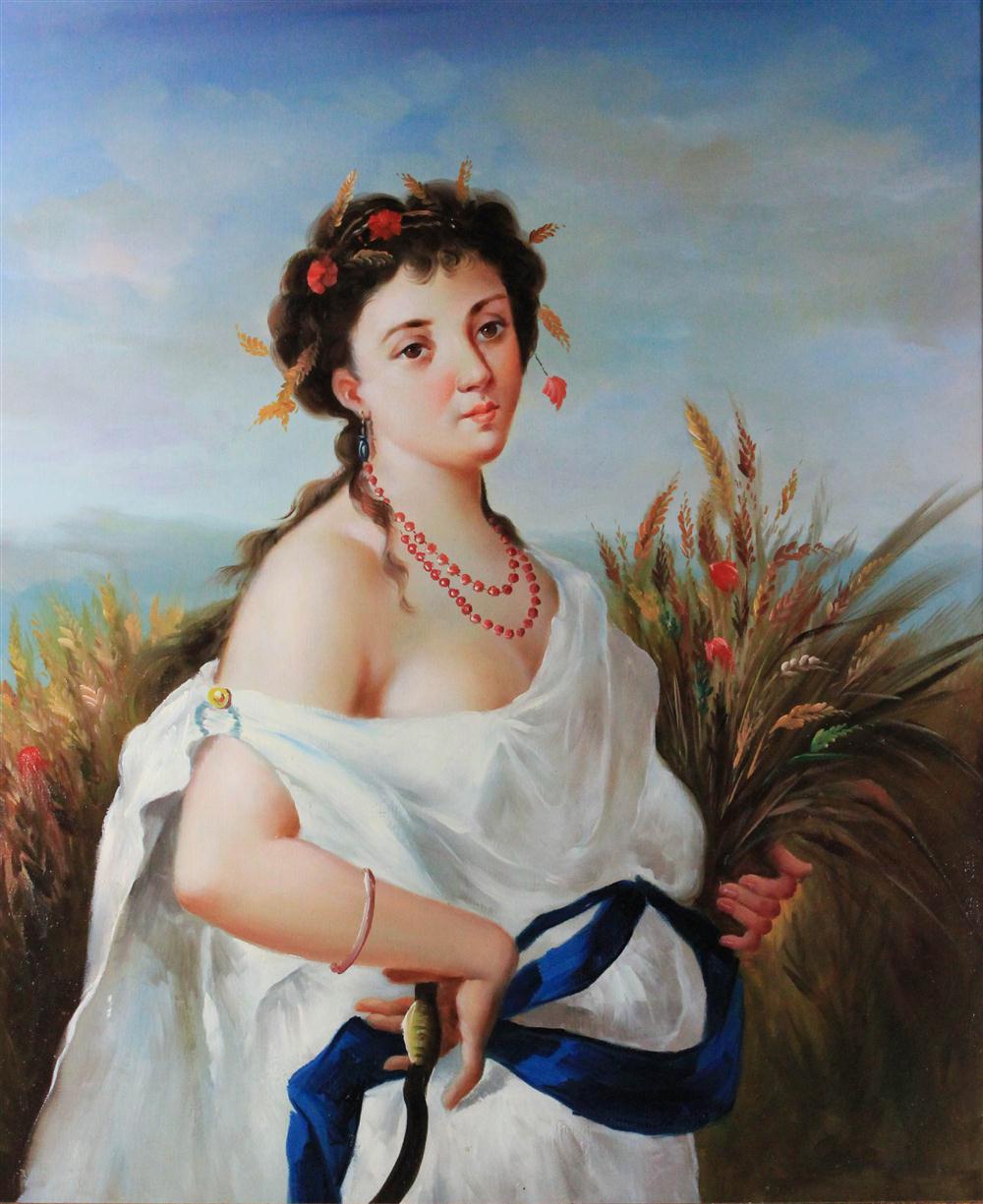 J BROWN PORTRAIT OF A GREEK WOMAN 145c63