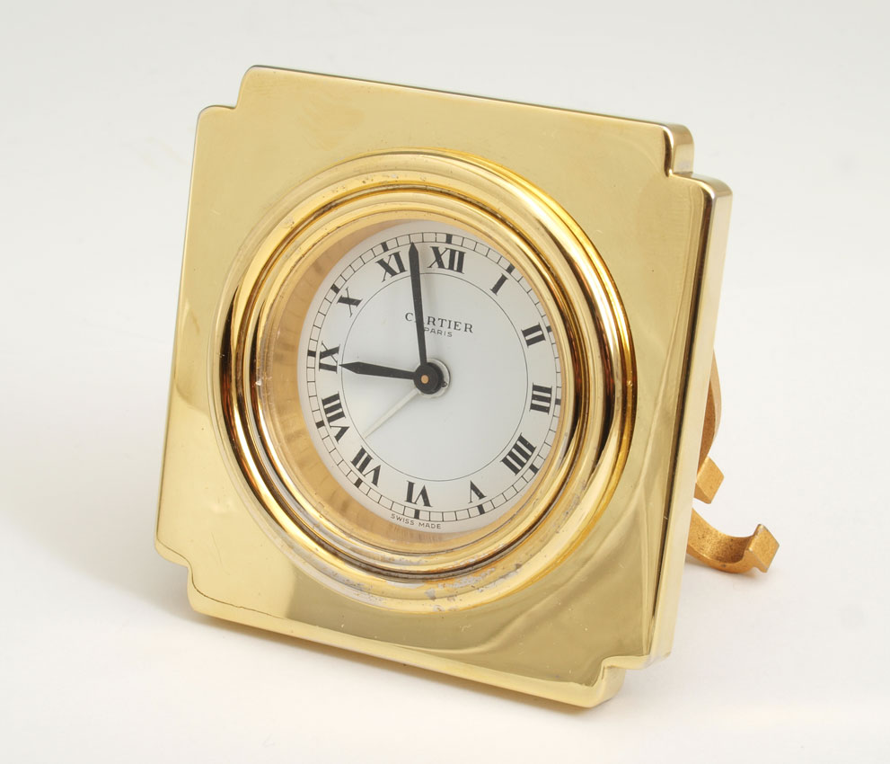 CARTIER LES MUST TRAVEL CLOCK IN 145cad