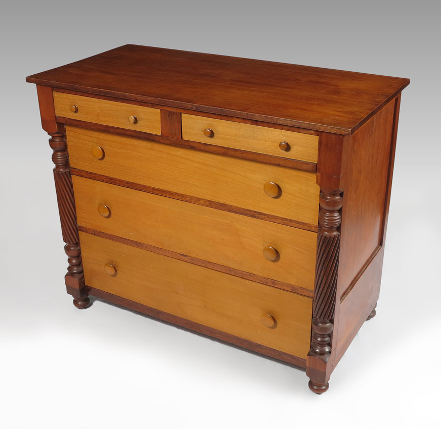 LATE 19th C CHEST OF DRAWERS: Mixed