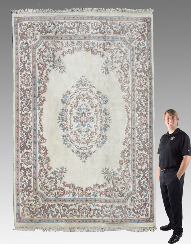 MODERN INDIAN HAND KNOTTED WOOL 145ce9