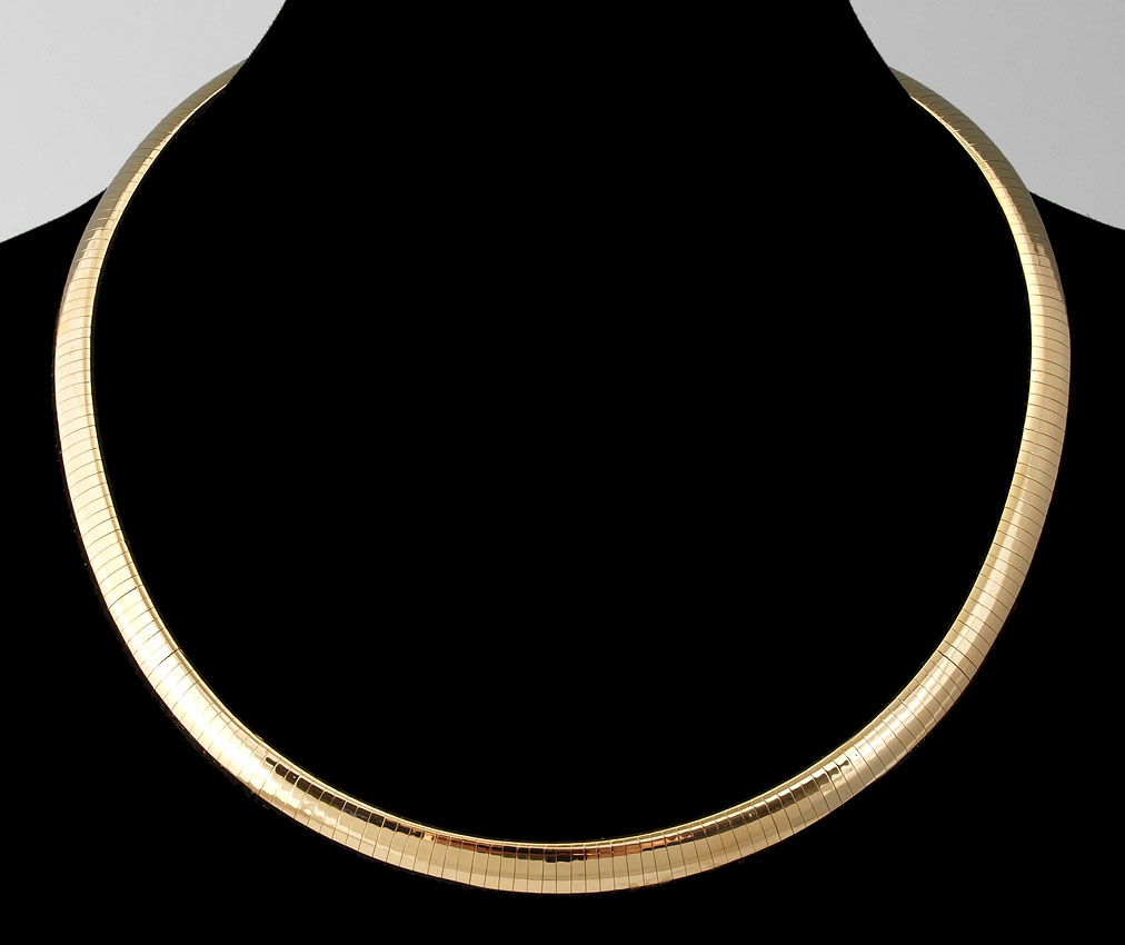 14K OMEGA NECKLACE 14K yellow 145d4d