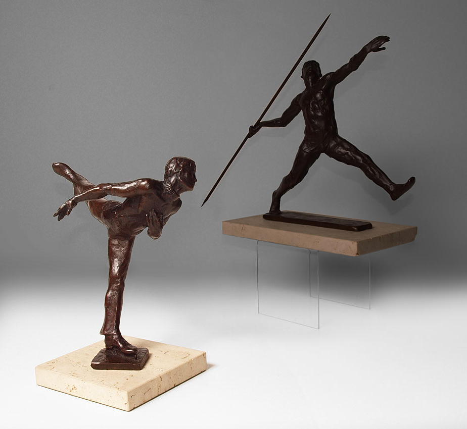 FIGURE SKATER BRONZE: 8'' h. 8''