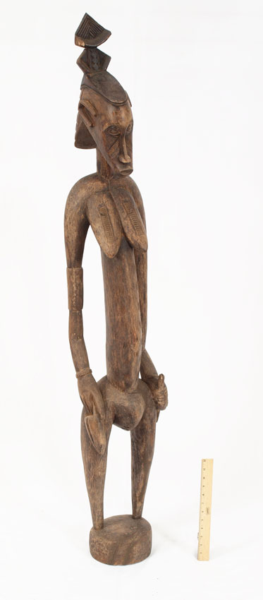 CARVED AFRICAN TALL SENUFO FEMALE