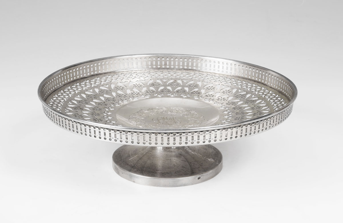 MERIDEN RETICULATED STERLING COMPOTE: