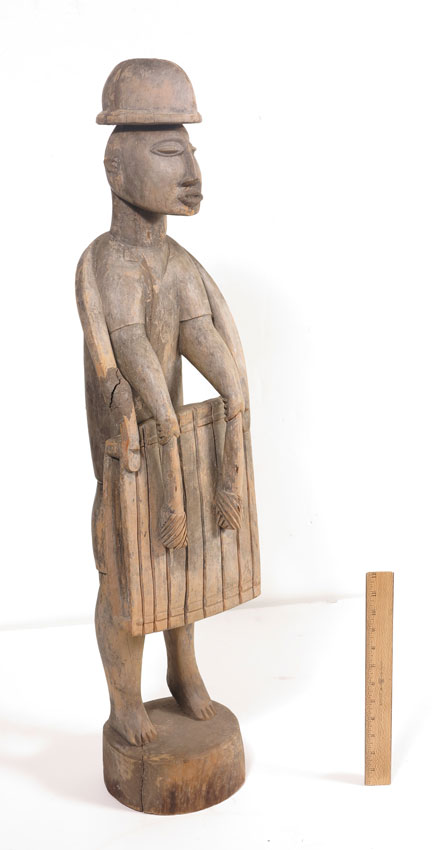 CARVED AFRICAN FIGURE ASHANTI  145dfb