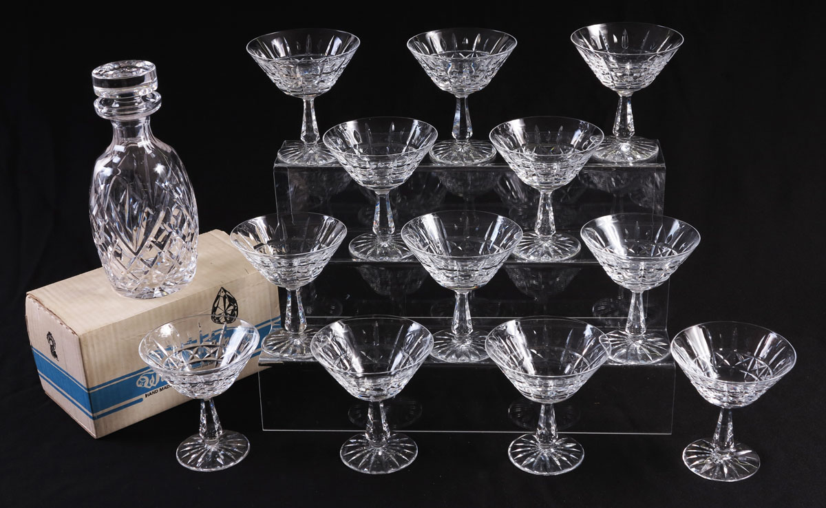 12 WATERFORD CRYSTAL KYLEMORE CHAMPAGNE 145e35