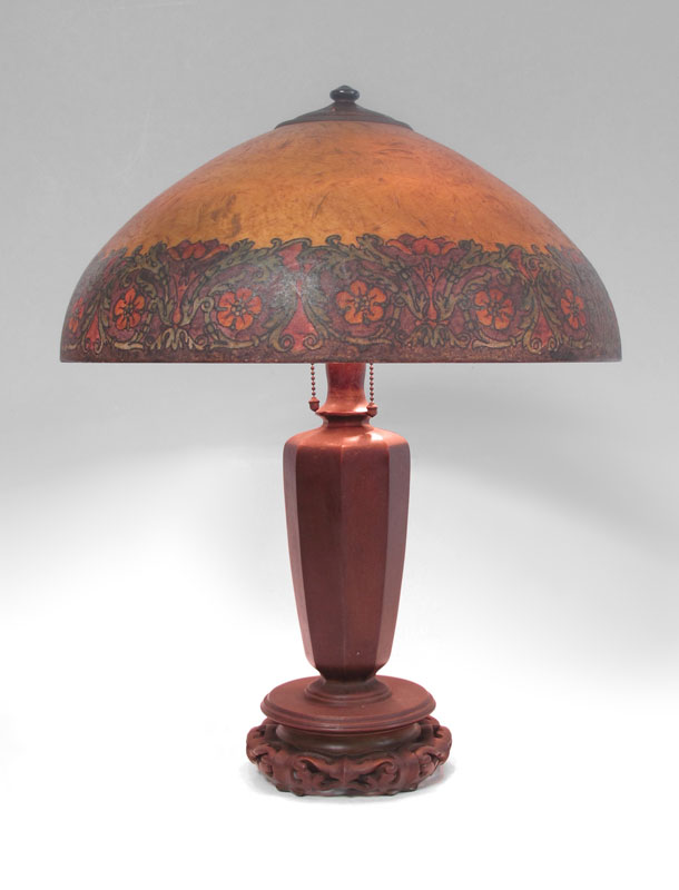 HANDEL PAINTED SHADE TABLE LAMP 145e71