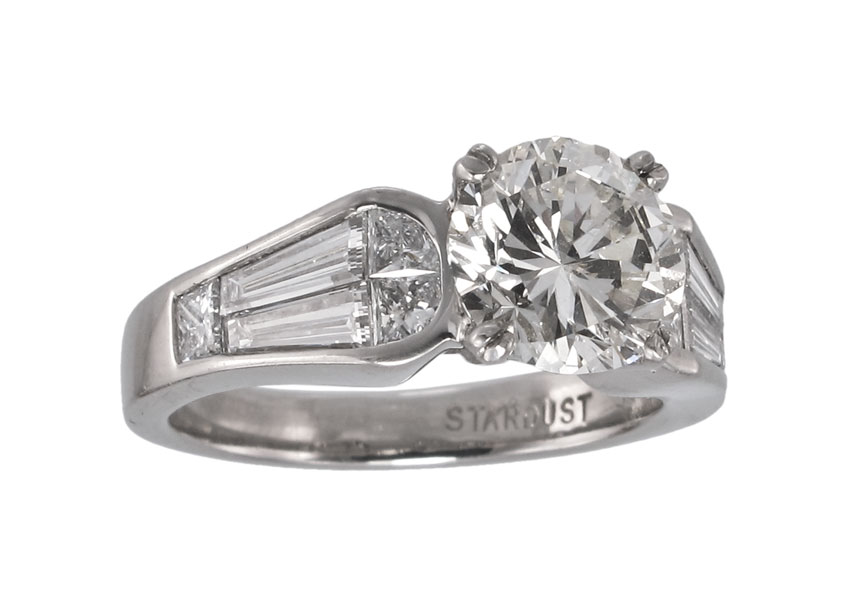 PLATINUM 1 85 CT DIAMOND ENGAGEMENT 145e76