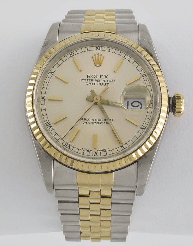 ROLEX OYSTER PERPETUAL TWO TONE 145eb9