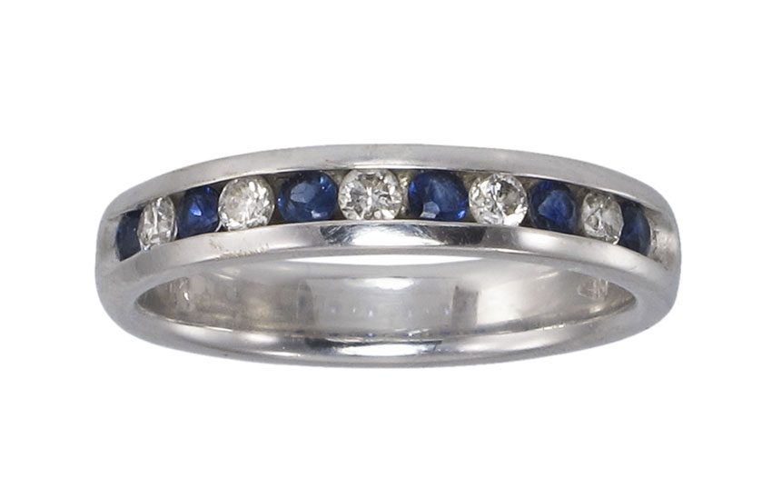 14KT SAPPHIRE AND DIAMOND WEDDING 145efb