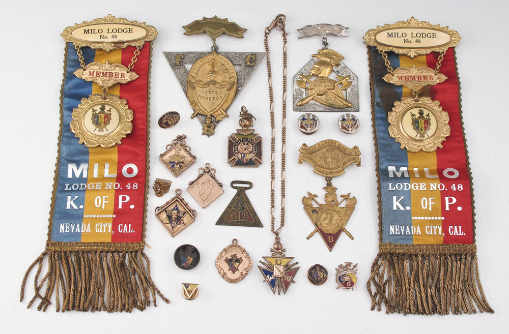 NICE COLLECTION OF FRATERNAL MEDALS: