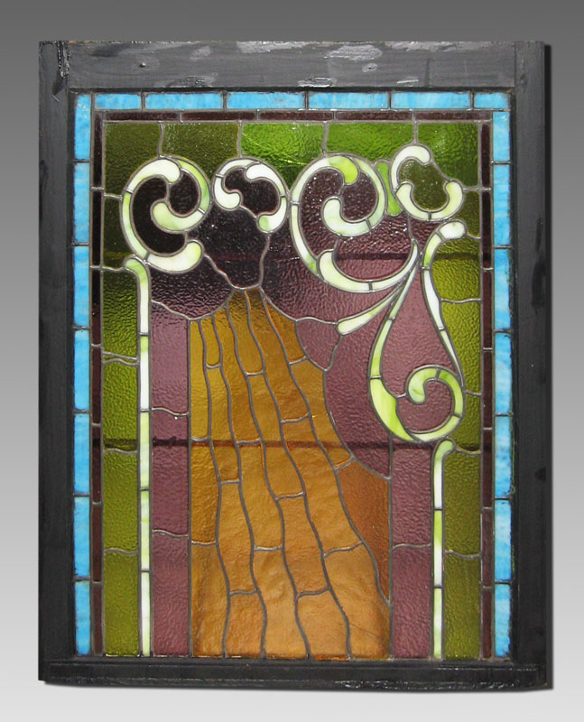 LEADED STAINED GLASS WINDOW Art 145f29