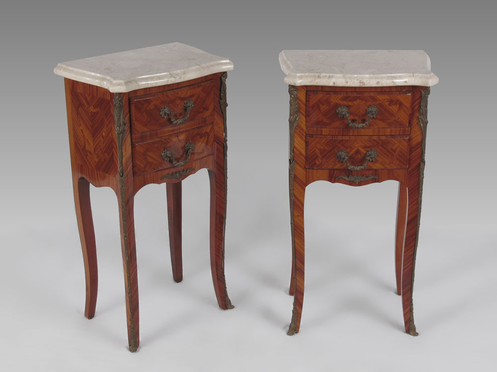 PAIR OF ORMOLU MOUNTED FRENCH STYLE