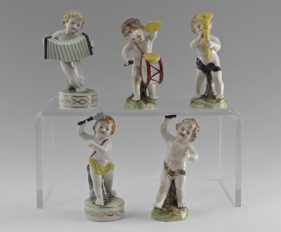 5 PIECE ROYAL VIENNA MUSICIAN FIGURINES  145f7b